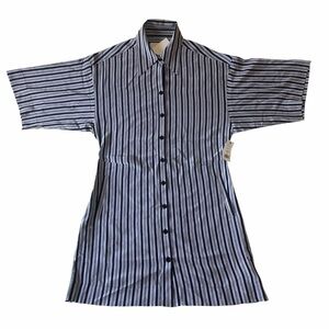 Equipment Femme Etienna Silk Dress Women’s Striped Languid Lavender True Black M